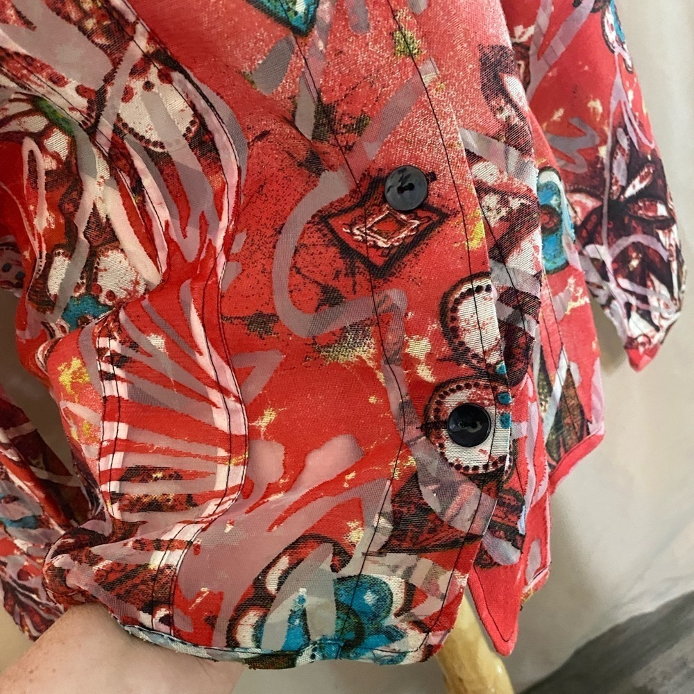Chico’s Sheer Blouse - Picture 3 of 7